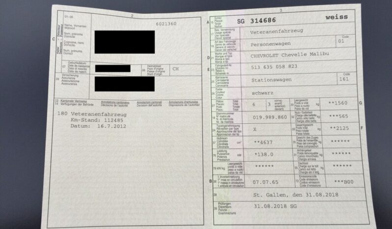 Chevrolet Chevelle Malibu voll