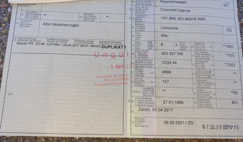 Chevrolet Caprice voll