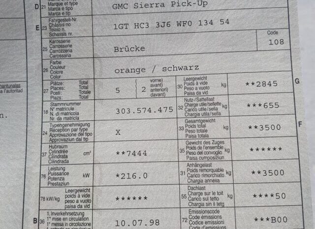 GMC Sierra voll