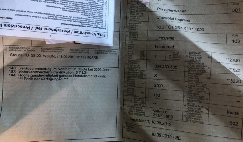 Chevrolet Express voll