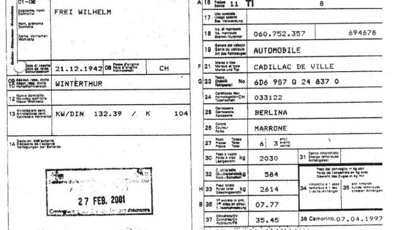 Cadillac Deville voll