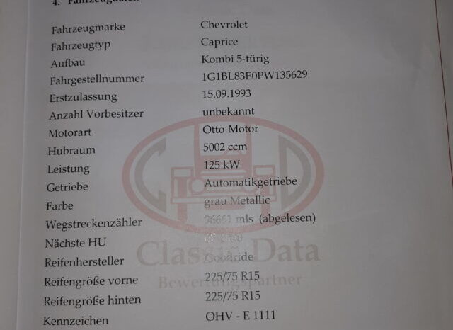 Chevrolet Caprice Station Wagon voll