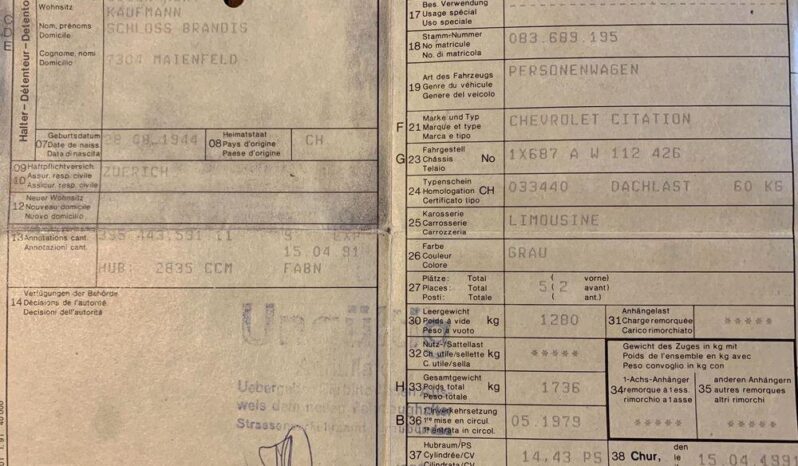 Chevrolet Citation voll