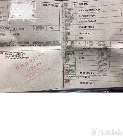 Plymouth Chrysler VALIANT voll