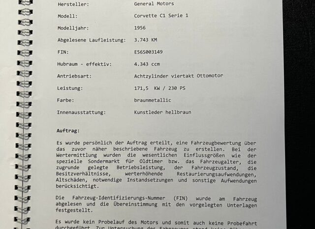 Chevrolet Corvette C1 voll