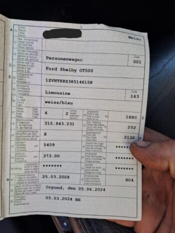 Ford Mustang GT500 Shelby voll