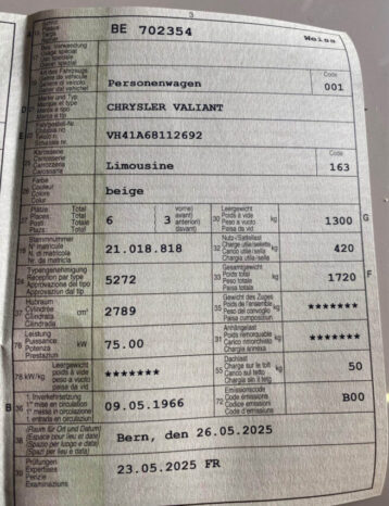 Plymouth Valiant V200 voll